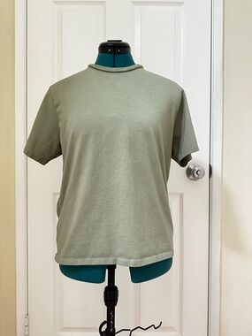 Abercrombie & Fitch Women’s Essential Thin Cotton Crew Neck Relaxed Tee Sz M